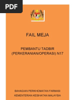 Senarai Tugas Pembantu Tadbir Perkeranian  PDF