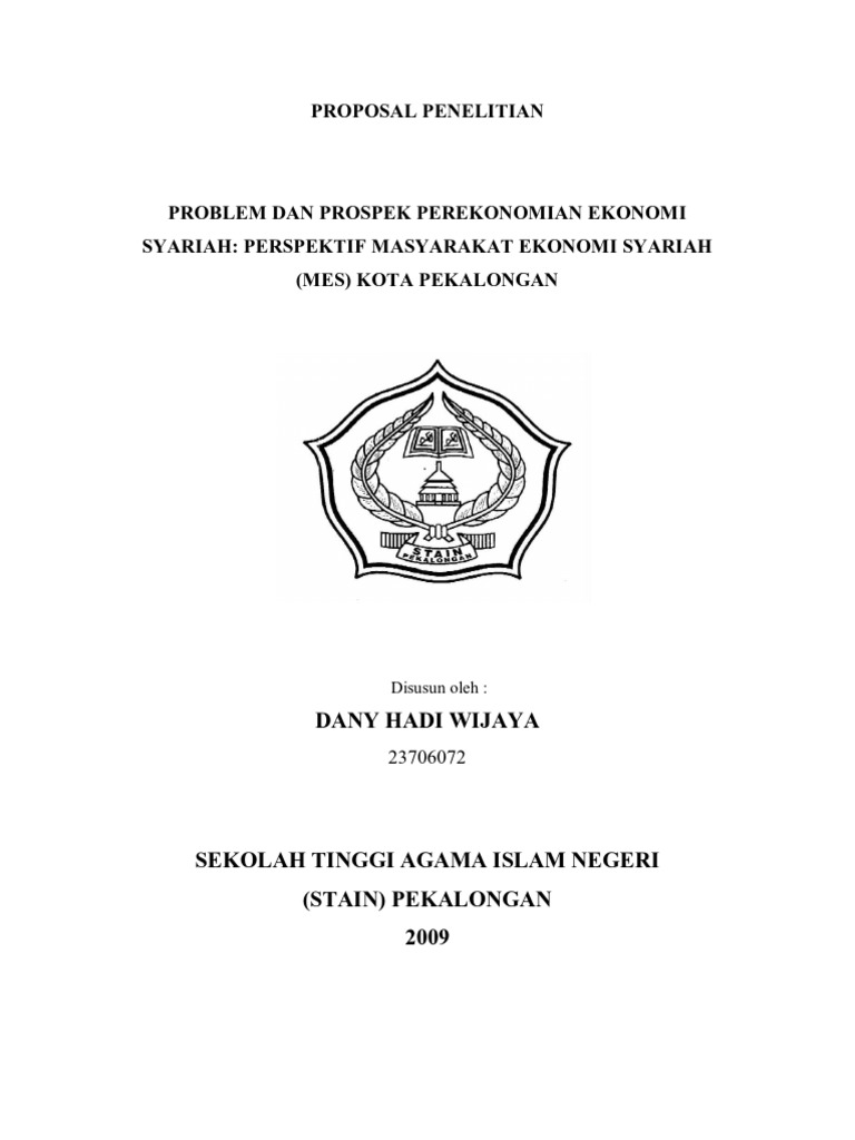 Proposal Metodologi Penelitian