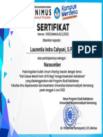 Sertifikat Kuliah Umum - Laurentia Indra Cahyani