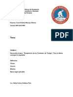 Tarea 6 Suspension de Los Contratos de Trabajo Derecho de Trabajo I