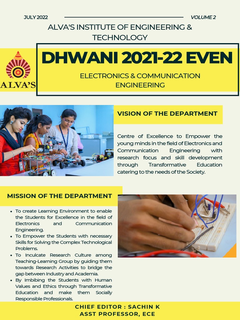 ECE Dept. Highlights 2021-22 | PDF | Engineering | Electronic Engineering