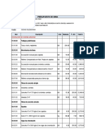 Presupuesto Francisco - Set. 2022