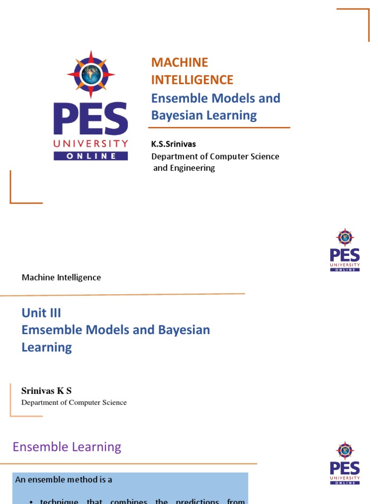 Ensemble Methods and Bayesian Learning: An Introduction to Ensemble ...