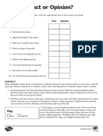 Fact or Opinion Worksheets Write An Article