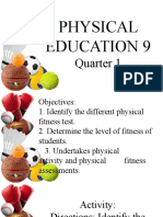 Physical Education Quarter 1 Lesson 1