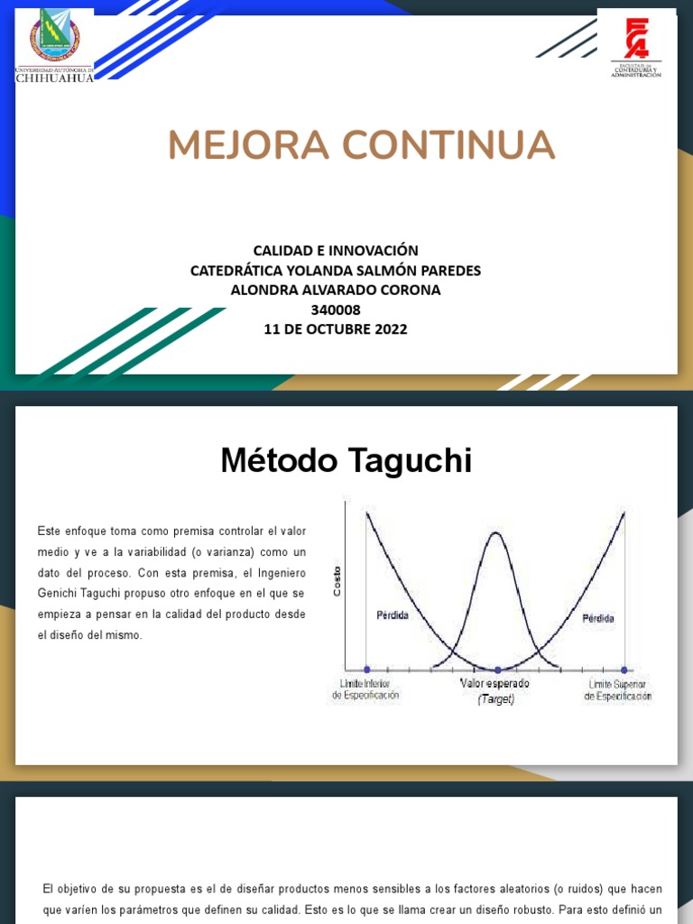 Mejora Continua y Calidad Total | PDF | Calidad (comercial) | Business