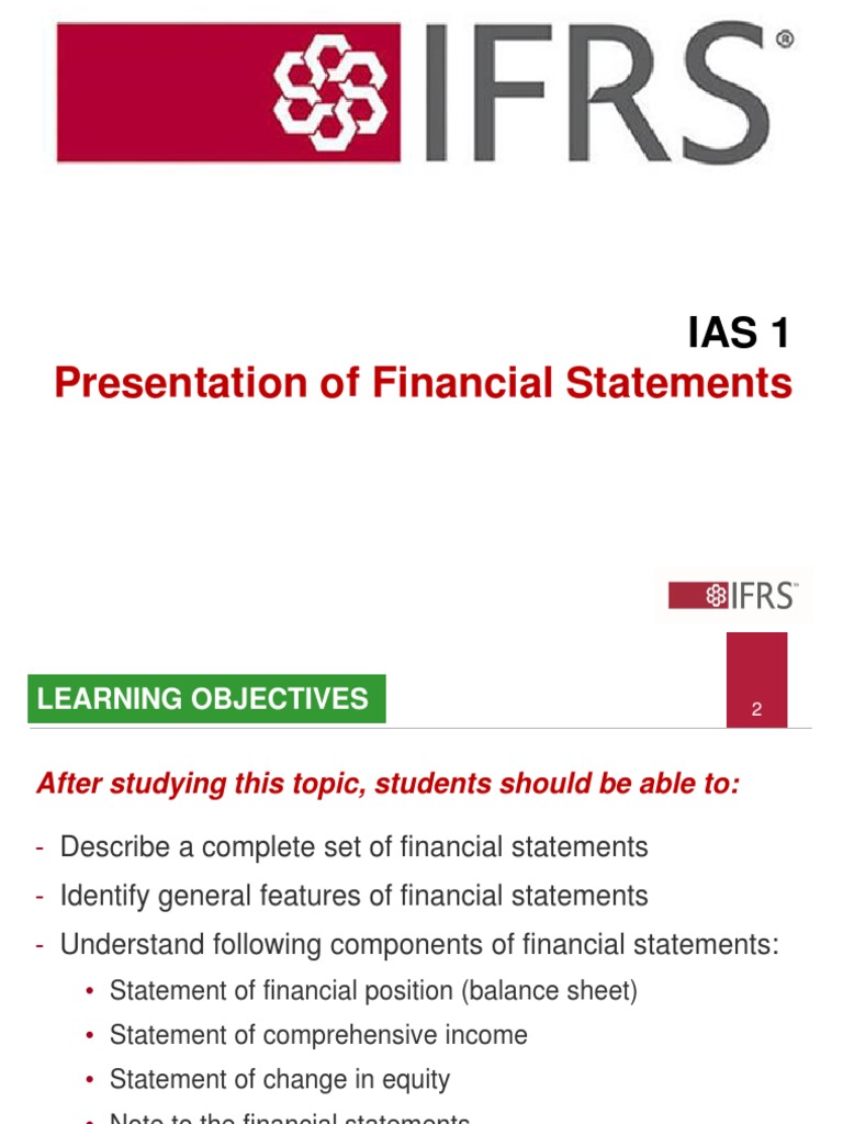 Slide IAS 1 Presentation of Financial Statements PDF