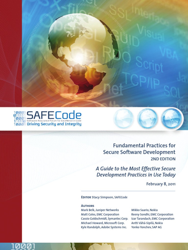 SAFECode Dev Practices | PDF | Business | Computers
