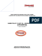 Samm Policy 10 (SP 10) - Grading of Non Conformities