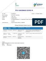 Kartu Vaksinasi Covid-19: Riwayat Pemberian Vaksin Covid-19