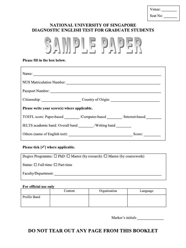 DET Sample Paper | PDF | Language Arts & Discipline