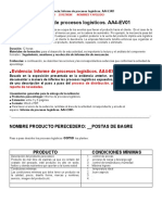 ACTIVIDAD 4. GUIA - PLANTILLA - Evidencia Informe de Procesos Logísticos. AA4-EV01