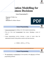 Linear Programming PT 1