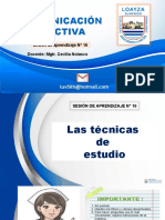 Ial. Sesión 16. Las Técnicas de Estudio. Com. Efectiva. Ag