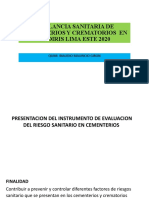 Vigilancia Sanitaria de Cementerios y Crematorios - 23.01.2020