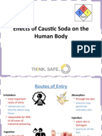 Caustic soda effects on body