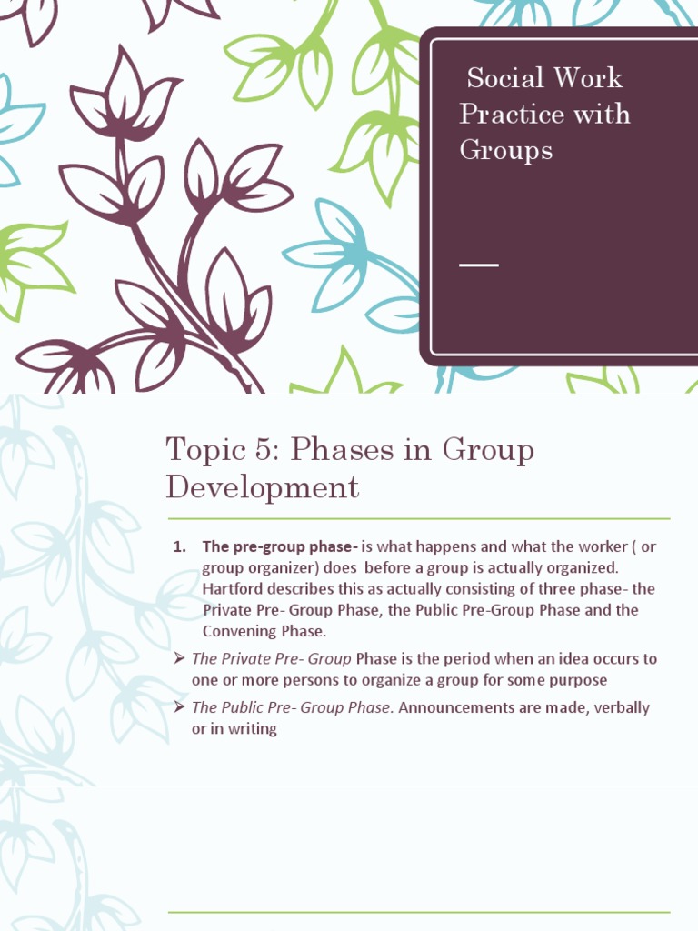 Phases of Group Development in Social Work | PDF | Cognitive Science ...