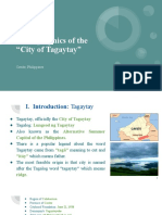 Demographics of Tagaytay