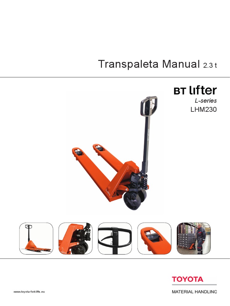 Transpaleta Manual Toyota LHM230 | PDF | Tecnología de vehículos ...