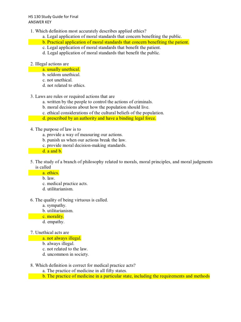 Hs 130 Study Guide for Final Answers Health Insurance Portability And