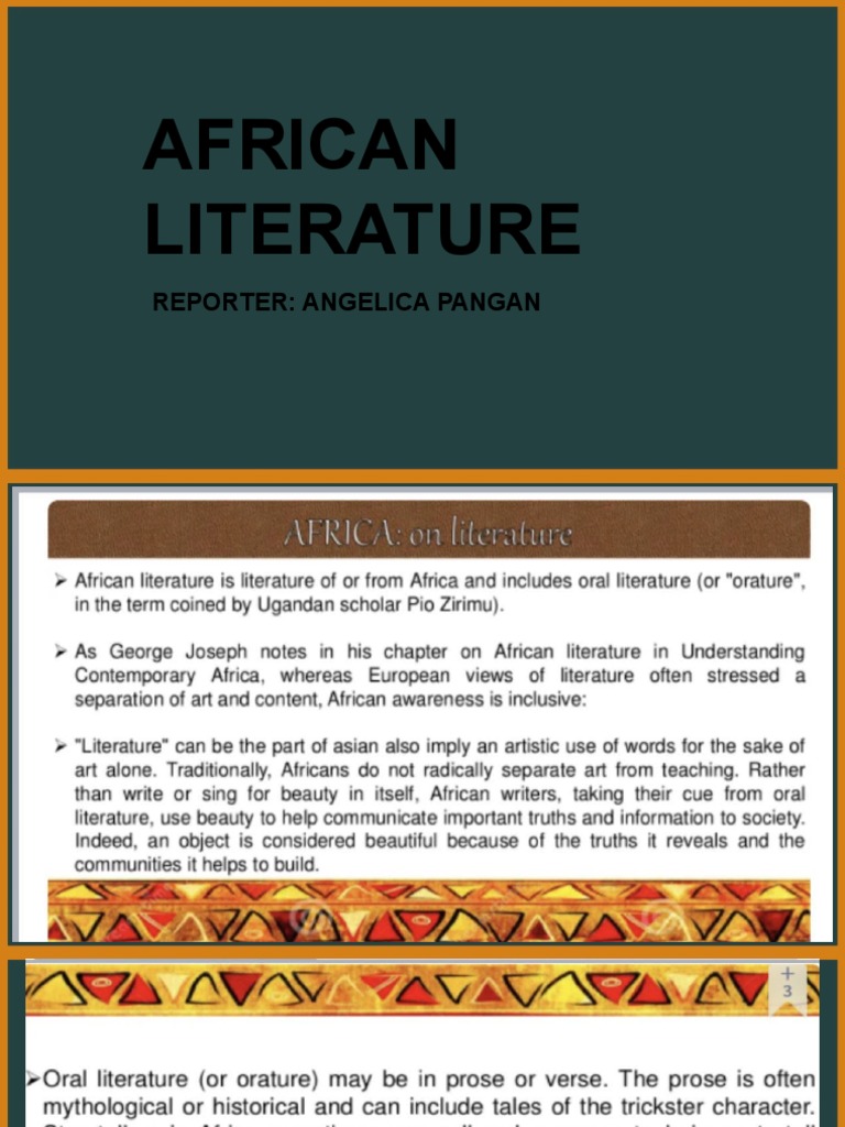 AFRICAN LITERATURE 2022 visual data 3