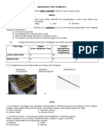 Diagnostic Test Mapeh 7