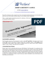 Partnership Agreement - Sample - Taxguru - in