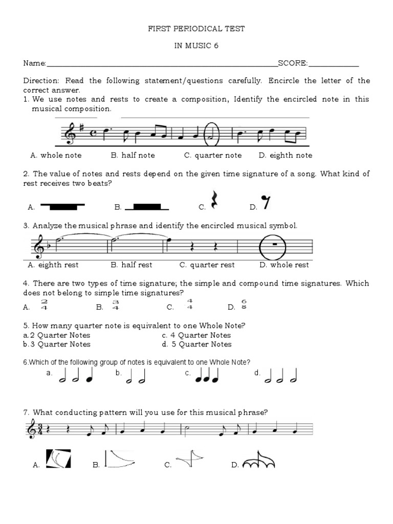 analysis-of-a-music-theory-exam-identifying-notes-rests-time
