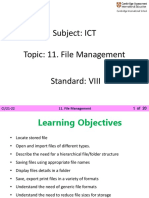 CAIE - VIII - ICT - File Management