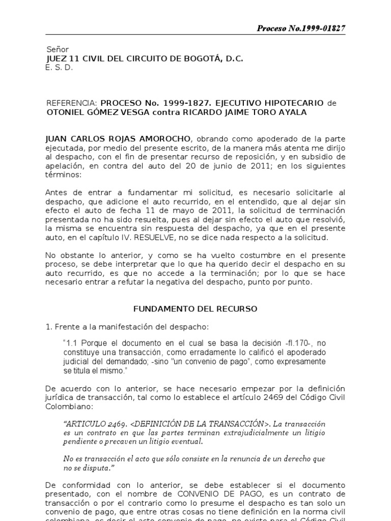 Formato Memorial 11 Civil