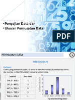 Statistik Dan Data Analisis Pertemuan Ke 2 - Penyajian Data Dan Ukuran Pemusatan Data