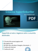 Crearea Hyperlinkurilor