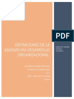 Definiciones de Desarrollo Organizacional