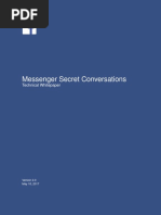 Messenger Secret Conversations Technical White Paper