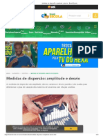 Medidas de Dispersão - Amplitude e Desvio - Brasil Escola