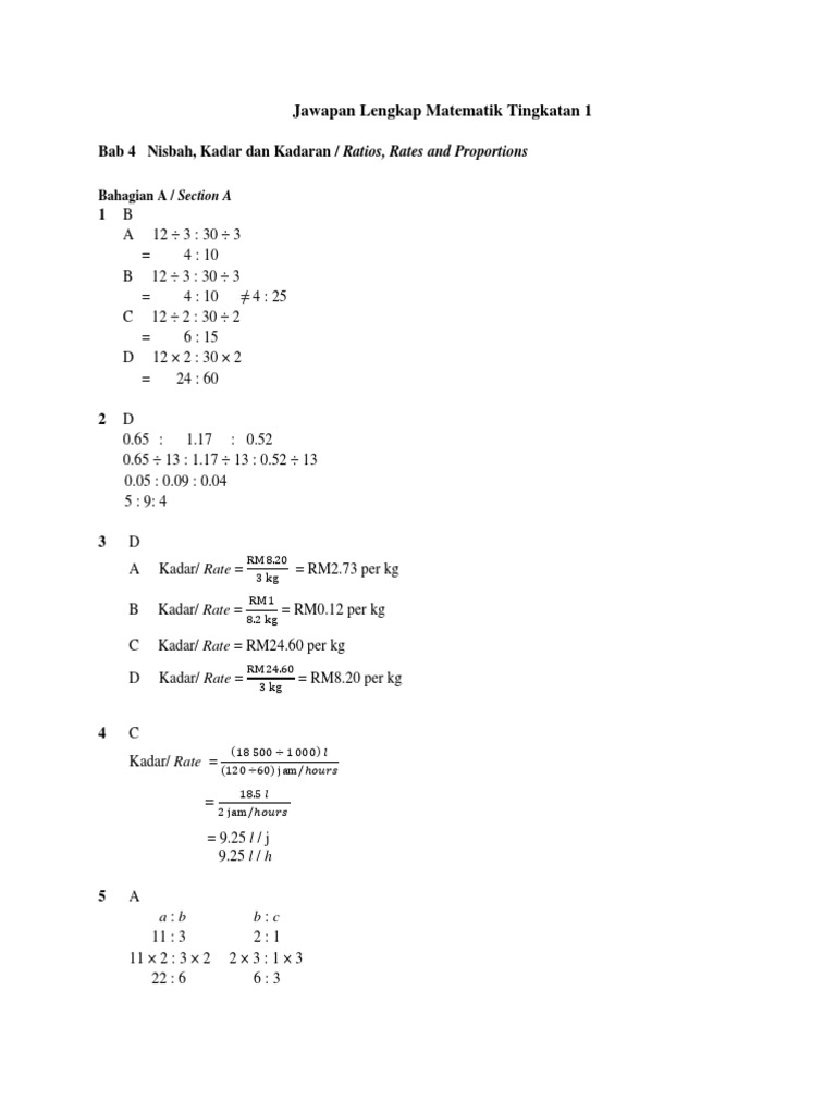 Jawapan Lengkap Matematik Tingkatan 1 Fokus 4 Pdf