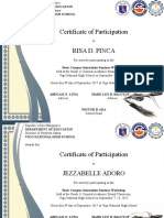 CERTIFICATES