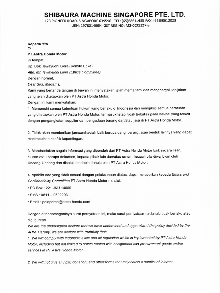 SMD Bribery Prevention | PDF