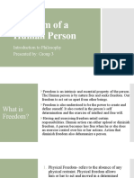 Freedom of A Human Person2