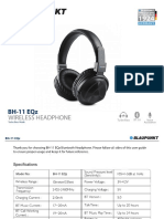 Blaupunkt Wireless Headphone BH-11 - Manual - Curved