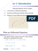 Chapter 1 - Introduction To Differential Equations