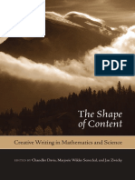 Shape of Content - Creative Writing in Mathematics and Science