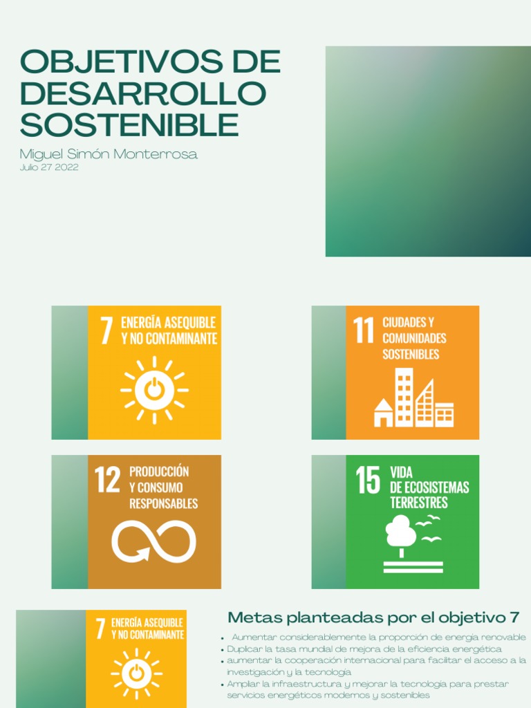 ODS 7: Energía Asequible y Sostenible | PDF | Central eléctrica