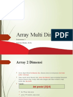 Pertemuan 3 Konsep Array Multi Dimensi