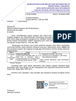 Surat Permohonan Fasilitasi Pelatihan RKAKL TOR RAB