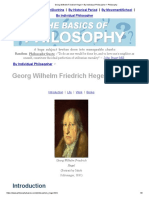 Georg Wilhelm Friedrich Hegel - by Individual Philosopher - Philosophy