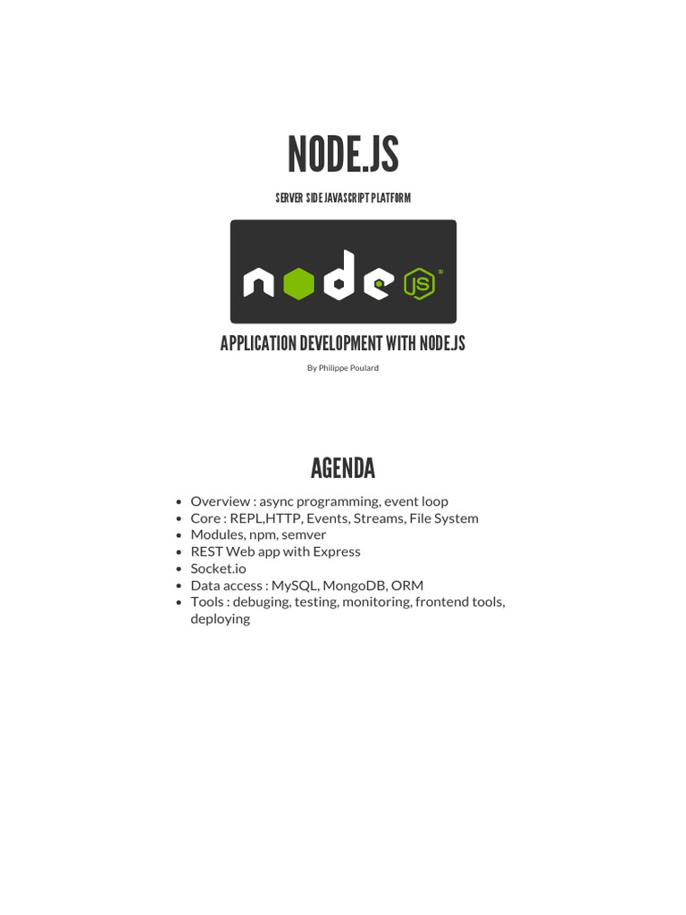 Node JS | PDF | Java Script | Hypertext Transfer Protocol