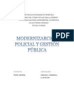 Modernizarción Policial y Gestión Pública