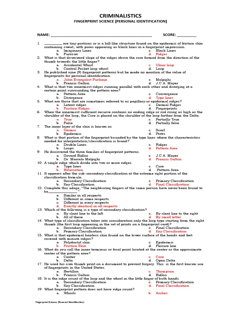 Forensic 1 Fingerprint Download Free Pdf Fingerprint Hand
