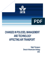 Changes in Policies, Management and Technology Affecting Air Transport Industry